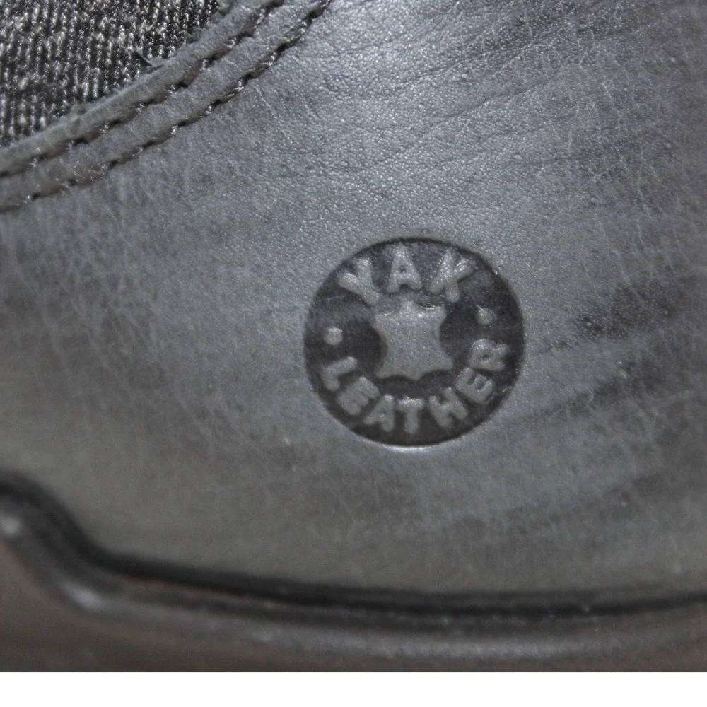 ECCO Exostrike Gore-Tex‎ Yak Leather Boots Black/Dark Shadow Waterproof Womens 6